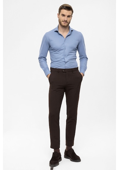 Antioch Erkek Aksesuar Detaylı Slim Fit Pantolon Kahve