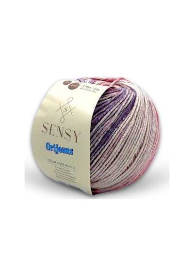 Premium Orijeans Ebruli Amigurumi İpi Punch Panç Baby Soft Cotton 50 Gr Örgü İpliği Mor Gün Batımı