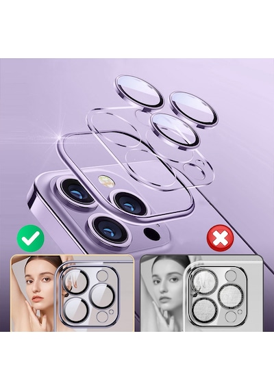 Apple Uyumlu iPhone 14 Pro Kılıf Kamera Lens Ve Toz Korumalı Sararmaz Sert