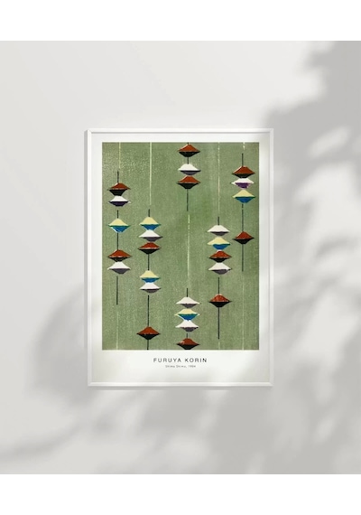 Çerçevesiz Poster Fruya Korin-vintage Japon Deseni Baskı No 1