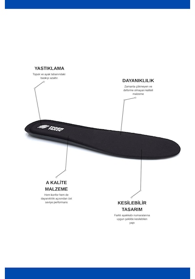 Tıger Track Flexistep Spor Ve Günlük Kullanım Için Ultra Konforlu Ortopedik Ayakkabı Tabanlığı Kadın Erkek