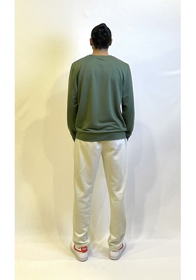 Süperlife Erkek Bisiklet Yaka Regular Fit Brooklyn Baskılı İnce Sweatshirt Spr22sw132 Haki