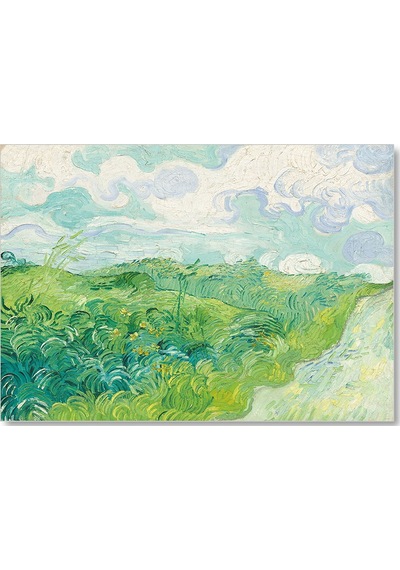 Cakasepetim Yeşil Buğday Tarlaları Vincent Van Gogh Ahşap Mdf Tablo