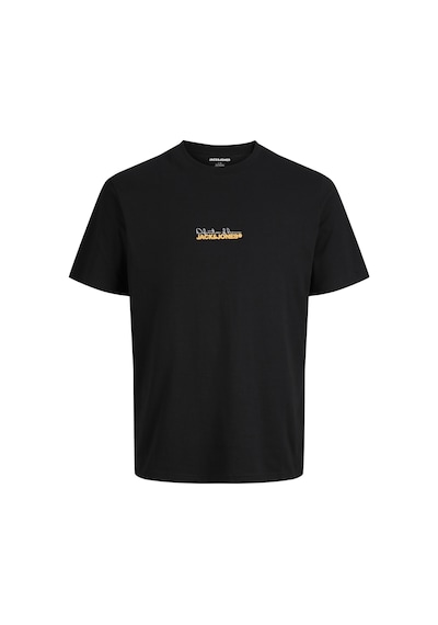 Jack & Jones Erkek Gögüs Baskili Bisiklet Yaka Tisört - Kendrick - 12298420 Siyah Jack & Jones Erkek Gögüs Baskili Bisiklet Yaka Tisört - Kendrick - 12298420 Siyah