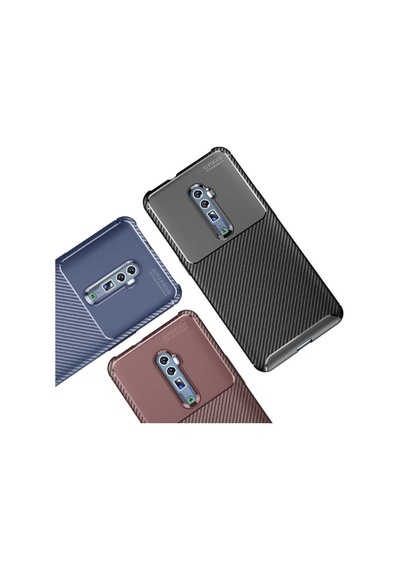 Oppo Reno 10X Zoom Kılıf Zore Negro Silikon Kapak-Siyah