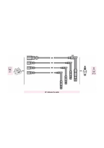 Buji- Kablosu Mercedes C 180-200 1800 16v 1993-95 - 200 E-te-ce 2000 1993-96- E 1995-01-230 2300 199