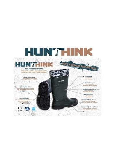 Hunthink Kamuflaj Konçlu Çizme Haki