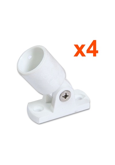 Tekne Tente Ayağı İç Ø25 MM Beyaz 4 Adet