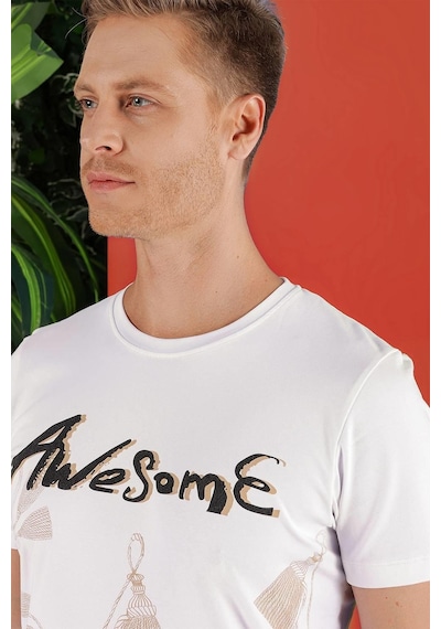 Efor Ts 856 Beyaz Spor T-shirt Beyaz