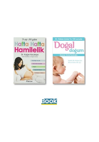 Hamilelik Kitap Seti / 9 Ay 10 Gün Hafta Hafta Hamilelik - Doğal Doğum