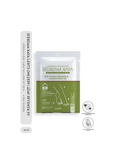 Doğal Kil Ve Kenevir Yağı İçeren Ayak Maskesi 35 Ml