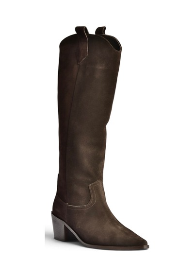 Fox Shoes Z654182361 Kahverengi Hakiki Deri Süet Kalın Topuklu Kovboy Model Kadın Çizme Fox Shoes Z654182361 Kahverengi Hakiki Deri Süet Kalın Topuklu Kovboy Model Kadın Çizme