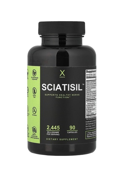 Humanx, Sciatisil , 90 Capsules Humanx Nutrıtıon
