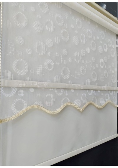 Çiftli Mekanizmalı Halka Desenli Kırık Beyaz Rengi Tül+stor Perde Kırık Beyaz - 97686592 Kırık Beyaz Çiftli Mekanizmalı Halka Desenli Kırık Beyaz Rengi Tül+stor Perde Kırık Beyaz - 97686592 Kırık Beyaz