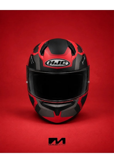 Hjc C10 Kask Tıns Mc1sf Kırmızı-siyah