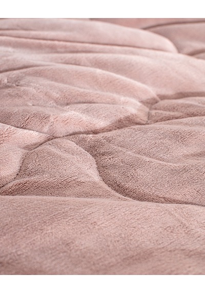 Madame Coco Kaira Çift Kişilik Comforter Set - Pudra Pudra