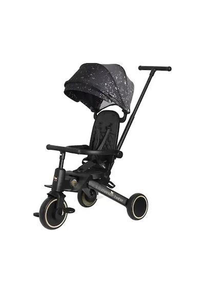 Merkür Bebe 9in1 Hawk Çift Yönlü Katlanabilir Yatabilir Ayak Destekli Üç Tekerlekli Bebek Ve Çocuk Bisikleti Seti Premium Gold Siyah - Sarı