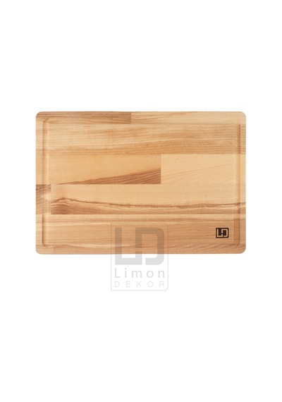 Masif Dişbudak Ayaklı Servis Ve Doğrama Tahtası 33x22.5x4.5 Cm Gıdayla Temasa Uygun, Doğal Ahşap Ahşap