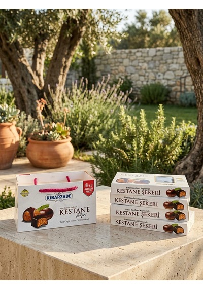 Çikolata Kaplamalı Kestane Şekeri - 4'lü Çanta Paket 125 Gr X 4