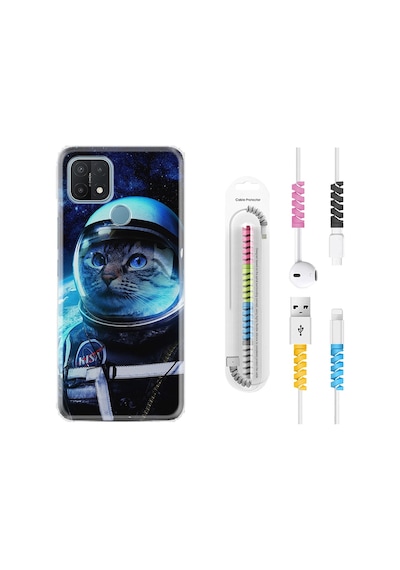 Oppo A15S Kılıf Kablo Koruyuculu Kisa 1896
