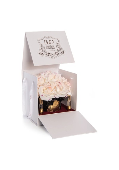 Siyah Cam Gold 14 Gül Luxury Home Perfume Rose