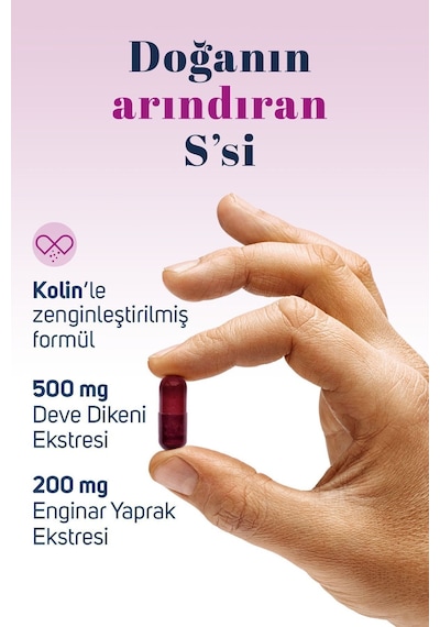 Sidrex Milk Thistle Complex Deve Dikeni Eki ve Enginar Eki İçeren Takviye Edici Gıda 60 Kapsül