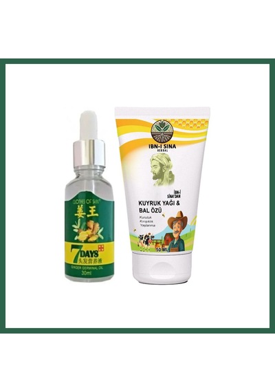 Bezos 7 Days Saçlara Serum + Ibn-ı Sina Kuyruk Yağlı Bal Özlü Bay Bayan Yüzkremi 50 Ml Bzs01
