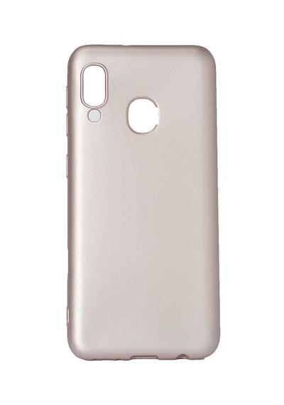 Ekılıf - Samsung Galaxy A20e Uyumlu Kılıf Mat Soft Premier Silikon Kapak - Rose Gold