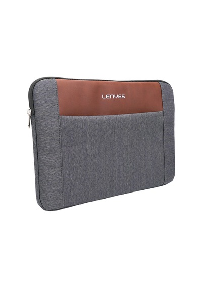 Lenyes Lb542 Rambler Serisi Su Geçirmez Polyester Kumaş 13-14 İnç Laptop Çantası Gri