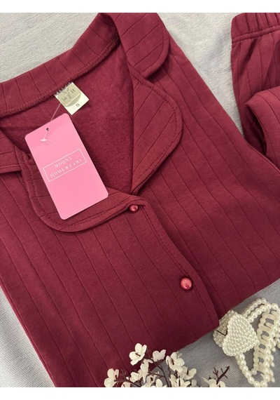 Mh Moony Homewears Sofliş Bordo Kışlık Termal Merlin Kumaş Pijama Takımı Güzel Bordo Mh Moony Homewears Sofliş Bordo Kışlık Termal Merlin Kumaş Pijama Takımı Güzel Bordo