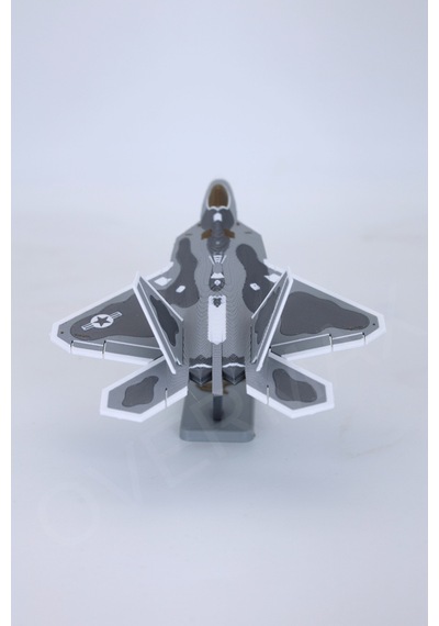 F-22 Yapboz Uçak Modeli Ve Standı Bir Arada - Evde Kurulum İçin Özel Tasarım - 857406124