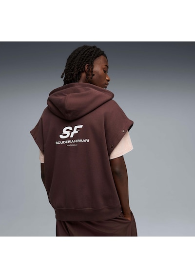 Puma Scuderıa Ferrarı Premıum Erkek Geniş Kesim Kapüşonlu Sweatshırt 634226 13 Kahverengi