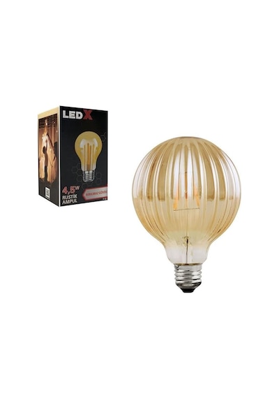 Ledx As-60 Kırılmaz Gövde 4,5 Watt Rustik Star Ampul