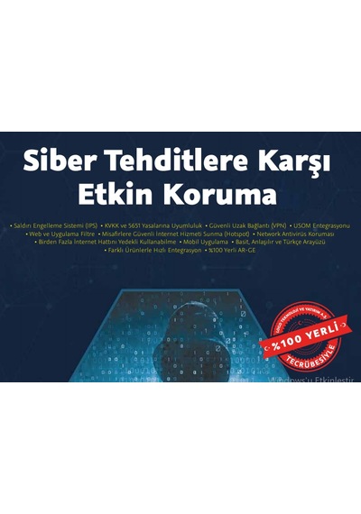 bq25S Donanım, UTM Paket, Hotspot, +1 yıl lisans dahil