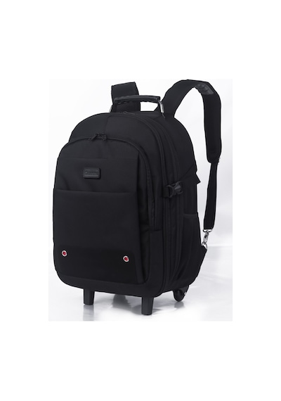 Classone Tekerlekli Trolley Trol-vıp100 17,3 , 15,6,14 Tekerlekli Laptop Sırt Çantası Siyah