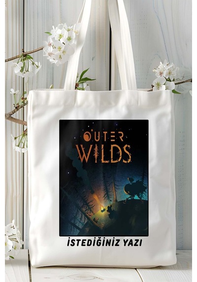 Art Hediye Outer Wilds Oyun Baskılı Omuz Çanta Kişiye Özel Model 4 Çok Renkli