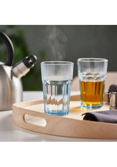 Ikea Pokal Meşrubat Bardağı 350 Ml Şeffaf Lacivert