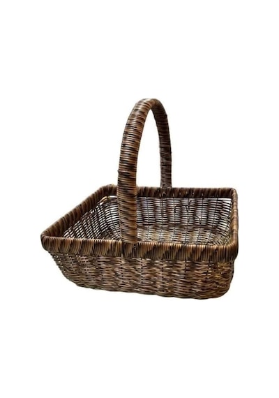 Gönül 3645.b Plastik Dikdörgen Sepet 33x26 Cm Kahve