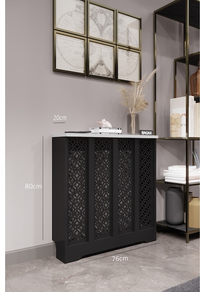 Dekoratif Petek Dolabı Kalorifer Peteği Kapatma Ünitesi Modern Tasarım İç Ölçü 76 Cm Dış Ölçü 80 Cm Petek 76 Siyah Üstü Beyaz D4 Dekoratif Petek Dolabı Kalorifer Peteği Kapatma Ünitesi Modern Tasarım İç Ölçü 76 Cm Dış Ölçü 80 Cm Petek 76 Siyah Üstü Beyaz D4