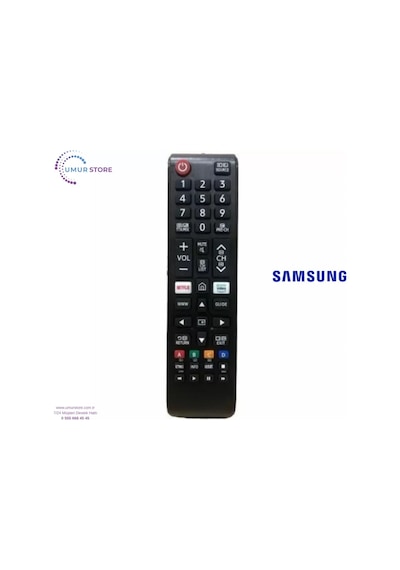 Samsung Uyumlu İle 55q60t Smart 4k Led Tv Kumandası Netflix
