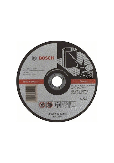 Bosch 180x3.0 mm Expert For Inox Düz - 2608600322