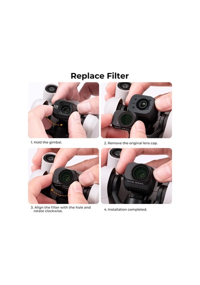 K&f Concept Mini 3, Mini 3 Pro Nd Filtre, 6 Adet Nd4, Nd8, Nd16, Nd32, Nd64, Nd1000 Filtre Djı Mini 3 Pro, Mini 3 İle Uyumlu Aksesuar: 1 X İniş İskel