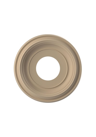 Ekena Millwork Cmp10trgbe Geleneksel Termoform Pvc Tavan Madalyonu 5 1/2 Cm&apos Ye Kadar Kanopilere Uyar , 10" Od, Ultracover Saten Smokey Bej