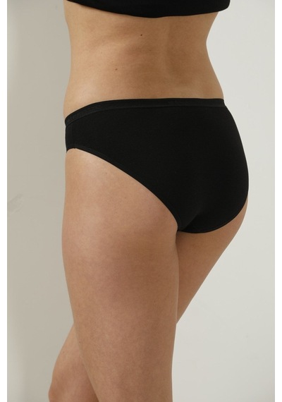 Elegant Kadın Beyaz Bambu Bikini Külot 4'lü Beyaz-siyah-ten