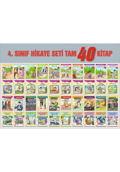 Ata 4.Sınıf Hikaye Seti 40 Kitap