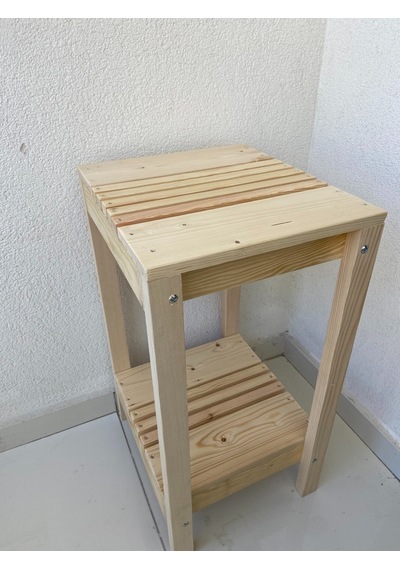 Çağlaa-design Doğal 2 Katlı 77 35 30 Ahşap Dekoratif Çiçeklik-sal