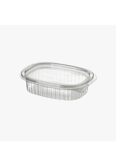 Şeylişeyler - Plastik Kapaklı Oval Sos Kabı Ezme Kabı 100 Cc 100 Adet