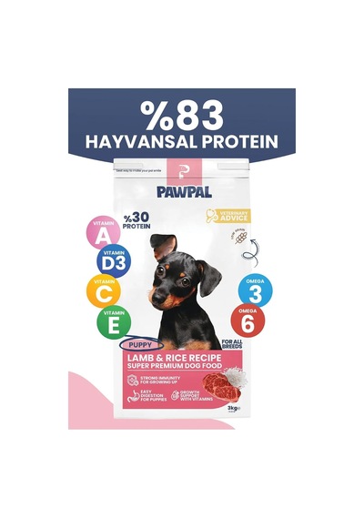 Kuzu Etli Süper Premium Yavru Köpek Maması 3kg Hipoalerjenik Düşük Tahıllı Yüksek Proteinli