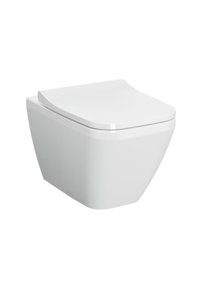 Vitra İntegra Square Kare Asma Klozet + Slim Duroplast Yavaş Kapak + Gömme Rezervuar Set Beyaz