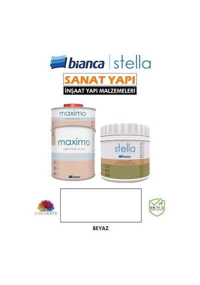 Stella 4-6 M2 Boyama Seti 500ml Boya+ 500ml Maximo Parlak Diğer